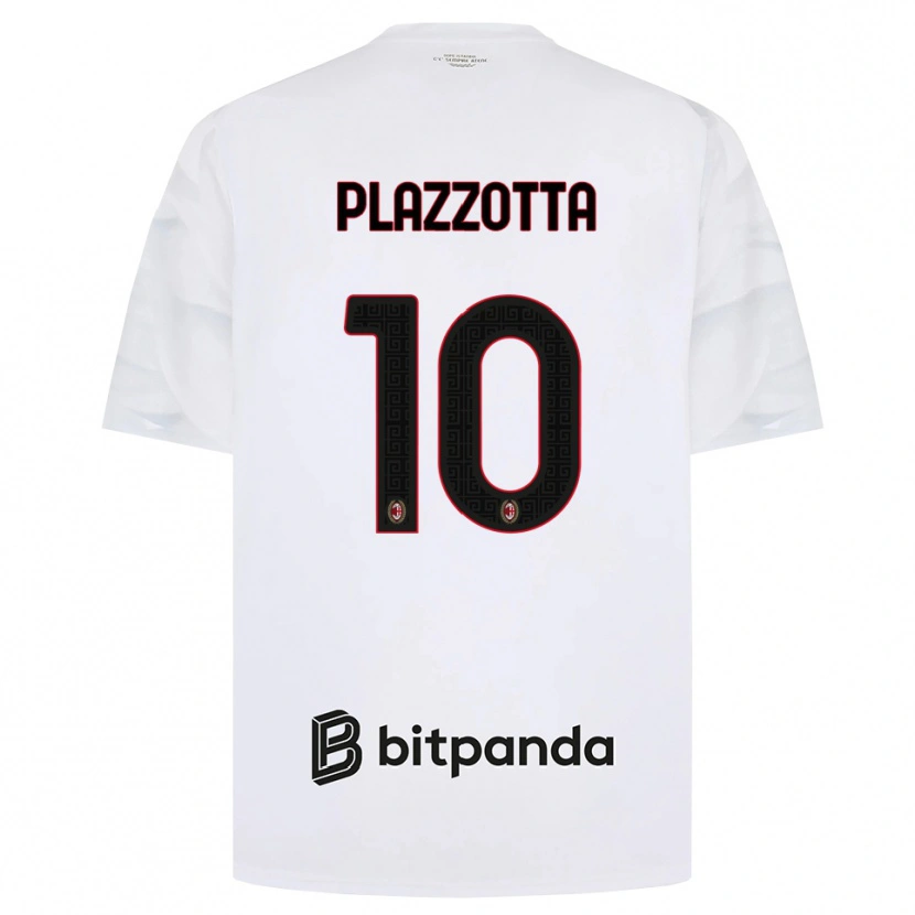 Danxen Män Filippo Plazzotta #10 Vit Röd Svart Bortatröja Matchtröjor 2026/27 Tröjor T-Tröja