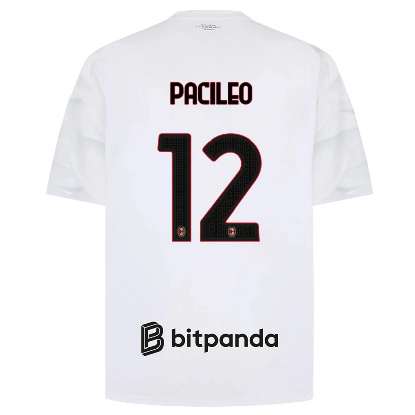 Danxen Män Alessandro Pacileo #12 Vit Röd Svart Bortatröja Matchtröjor 2026/27 Tröjor T-Tröja
