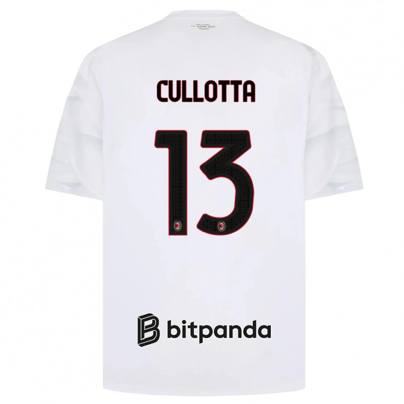 Danxen Män Andrea Cullotta #13 Vit Röd Svart Bortatröja Matchtröjor 2026/27 Tröjor T-Tröja