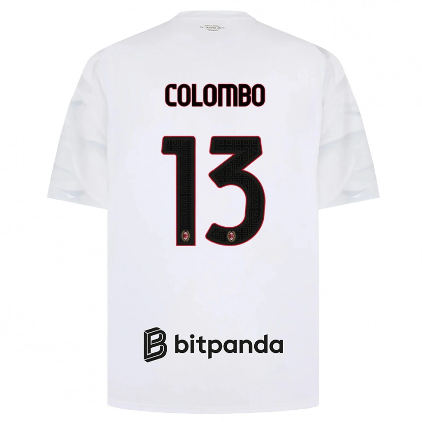 Danxen Män Federico Colombo #13 Vit Röd Svart Bortatröja Matchtröjor 2026/27 Tröjor T-Tröja