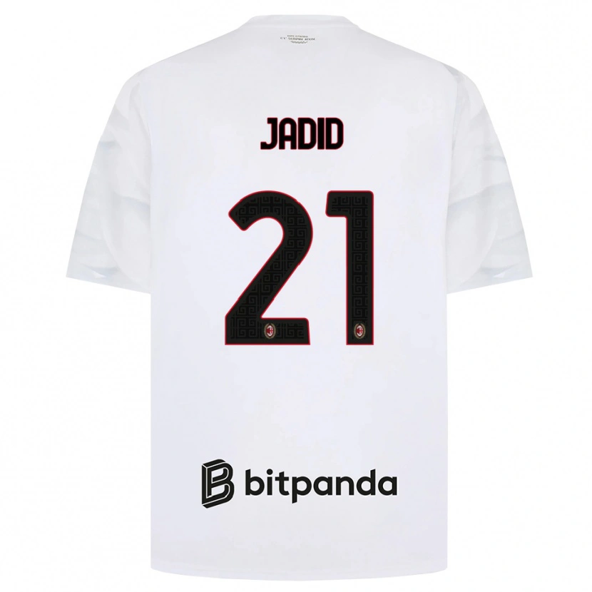 Danxen Män Akram Jadid #21 Vit Röd Svart Bortatröja Matchtröjor 2026/27 Tröjor T-Tröja