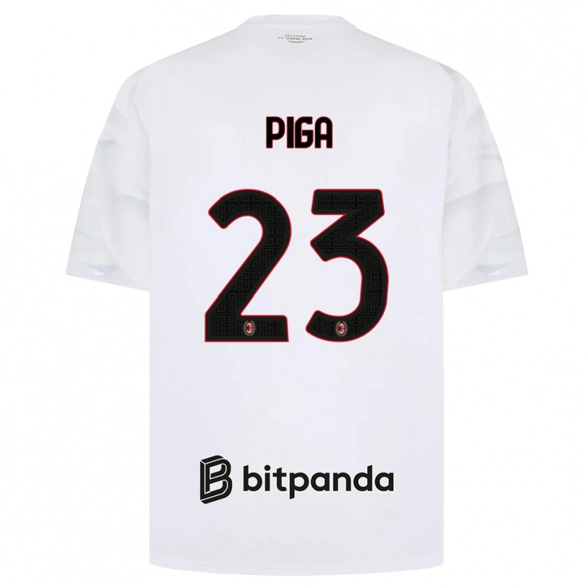 Danxen Män Julie Piga #23 Vit Röd Svart Bortatröja Matchtröjor 2026/27 Tröjor T-Tröja