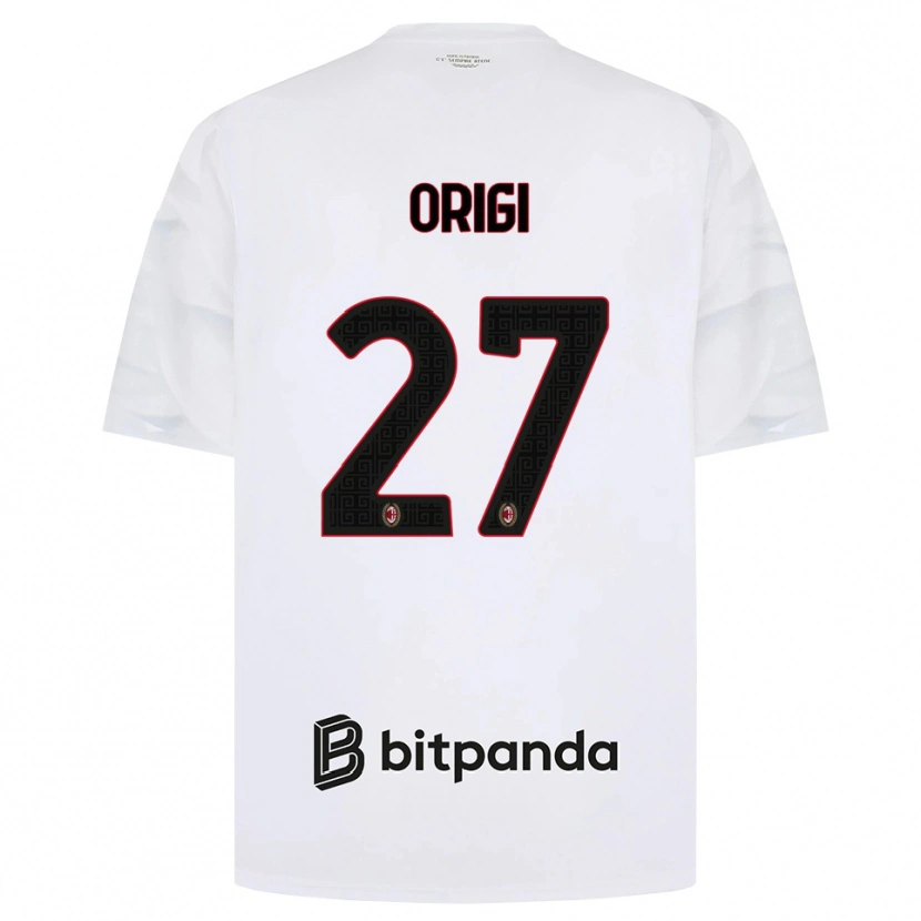 Danxen Män Divock Origi #27 Vit Röd Svart Bortatröja Matchtröjor 2026/27 Tröjor T-Tröja