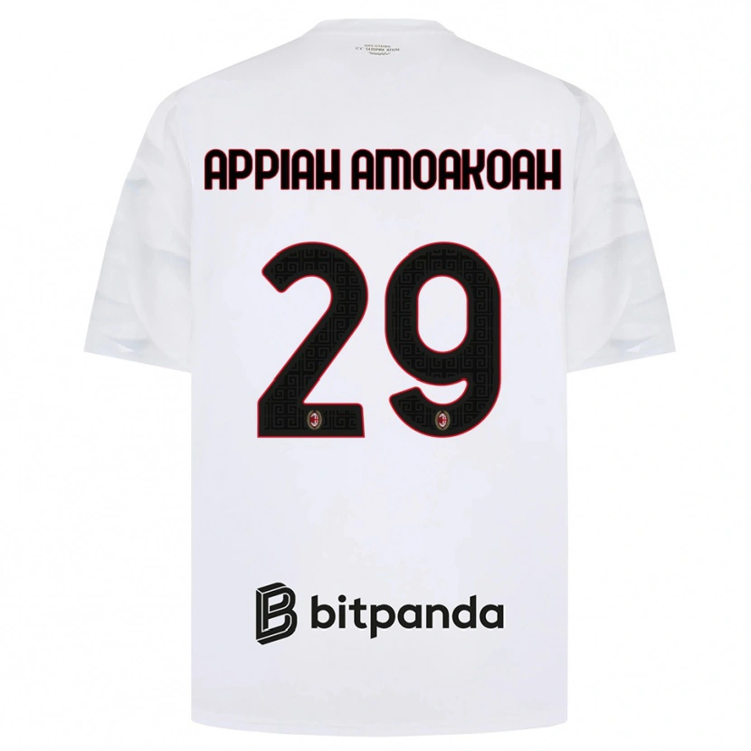 Danxen Män Karen Appiah Amoakoah #29 Vit Röd Svart Bortatröja Matchtröjor 2026/27 Tröjor T-Tröja