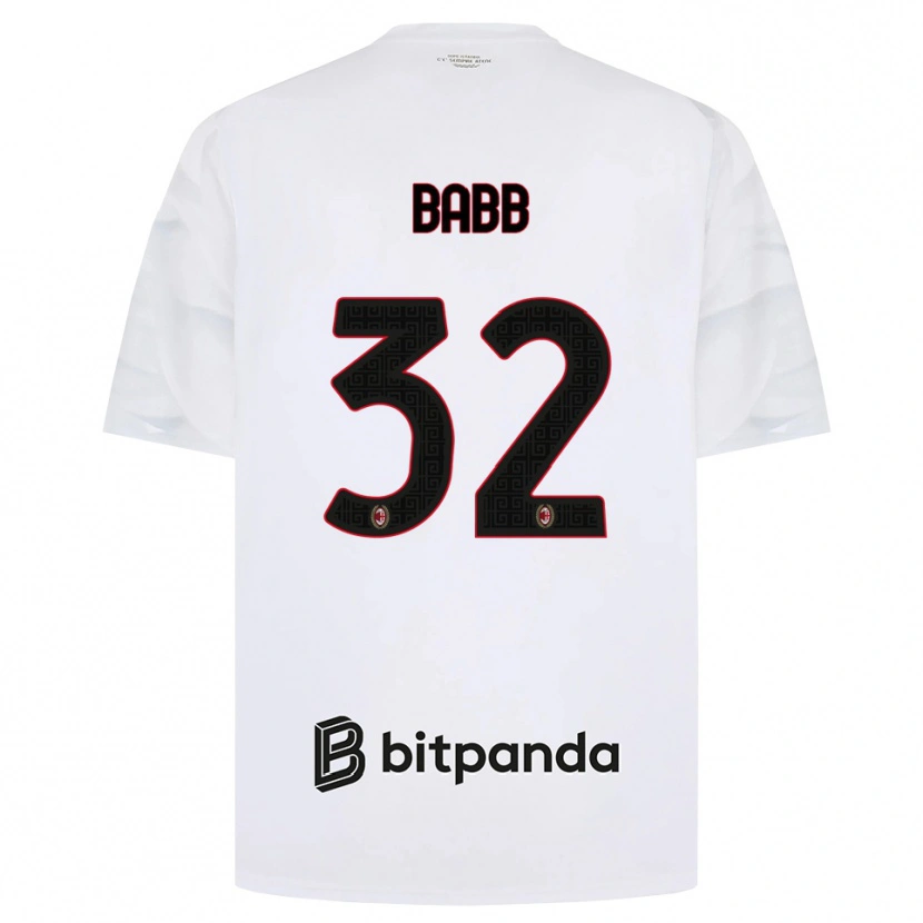 Danxen Män Selena Delia Babb #32 Vit Röd Svart Bortatröja Matchtröjor 2026/27 Tröjor T-Tröja
