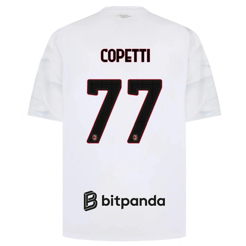 Danxen Män Matilde Copetti #77 Vit Röd Svart Bortatröja Matchtröjor 2026/27 Tröjor T-Tröja
