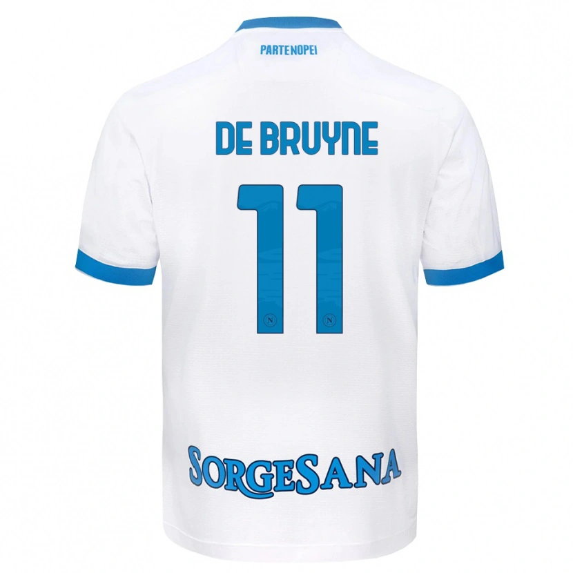 Danxen Män Kevin De Bruyne #11 Vit Himmelblå Bortatröja Matchtröjor 2026/27 Tröjor T-Tröja