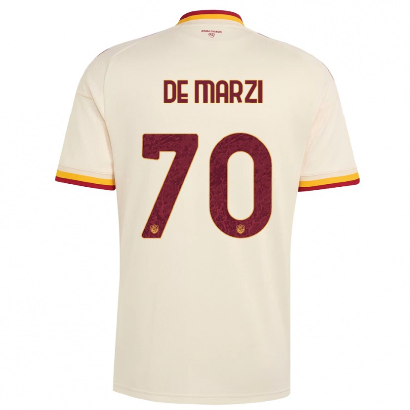 Danxen Män Giorgio De Marzi #70 Champagne Röd Gul Bortatröja Matchtröjor 2026/27 Tröjor T-Tröja