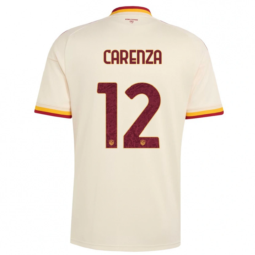 Danxen Män Dario Carenza #12 Champagne Röd Gul Bortatröja Matchtröjor 2026/27 Tröjor T-Tröja