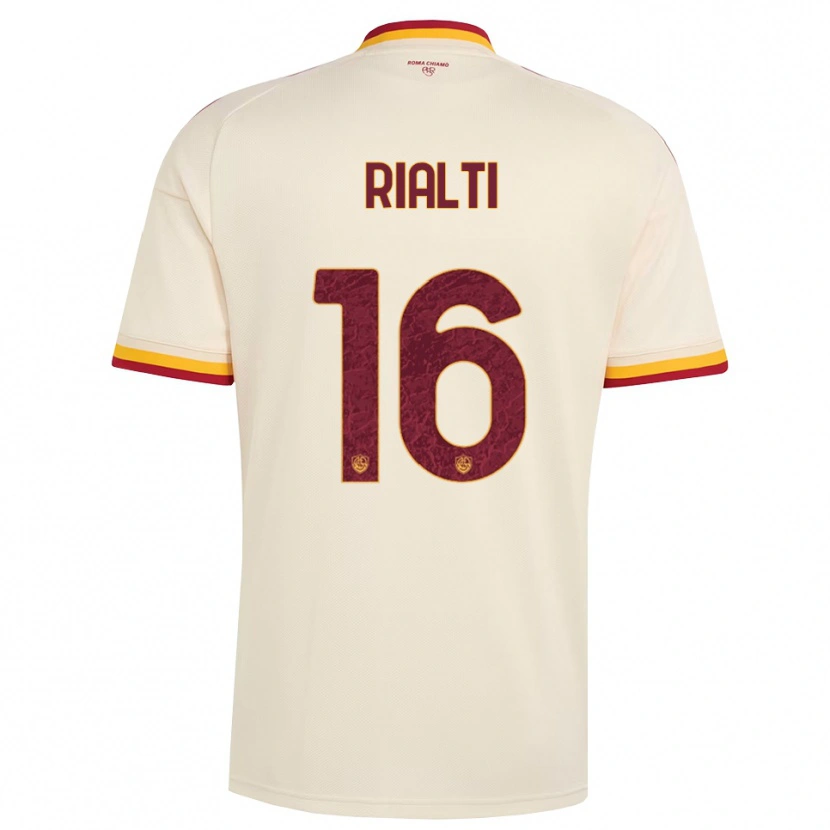 Danxen Män Daniele Rialti #16 Champagne Röd Gul Bortatröja Matchtröjor 2026/27 Tröjor T-Tröja