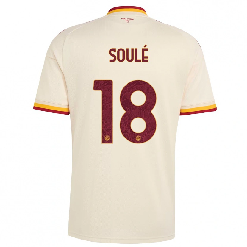 Danxen Män Matías Soulé #18 Champagne Röd Gul Bortatröja Matchtröjor 2026/27 Tröjor T-Tröja