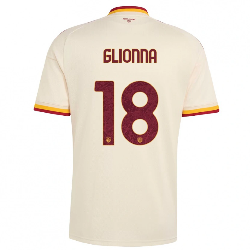 Danxen Män Benedetta Glionna #18 Champagne Röd Gul Bortatröja Matchtröjor 2026/27 Tröjor T-Tröja