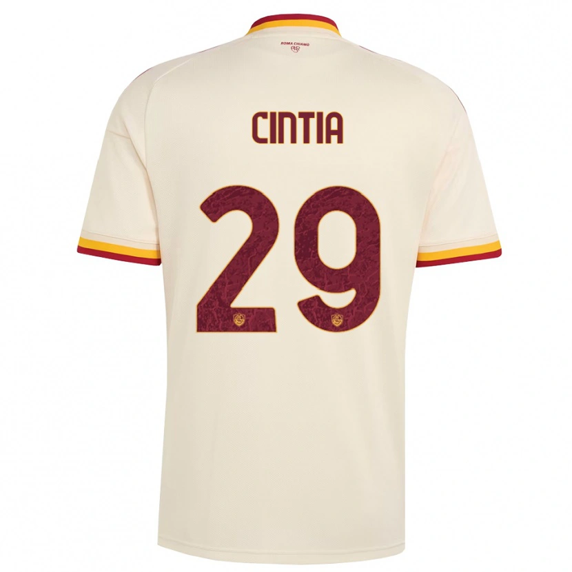 Danxen Män Cintia Rafaela Soares Martins #29 Champagne Röd Gul Bortatröja Matchtröjor 2026/27 Tröjor T-Tröja