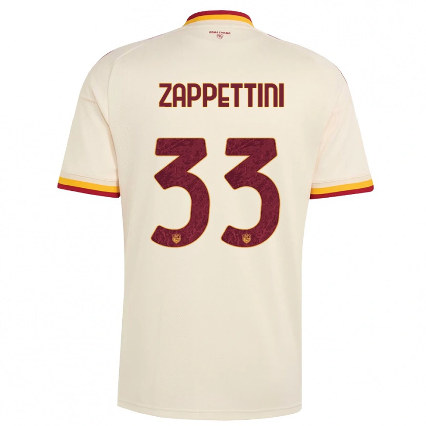 Danxen Män Sara Zappettini #33 Champagne Röd Gul Bortatröja Matchtröjor 2026/27 Tröjor T-Tröja