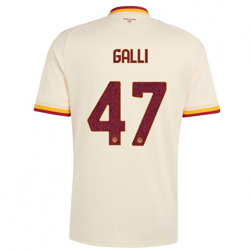 Danxen Män Giulia Galli #47 Champagne Röd Gul Bortatröja Matchtröjor 2026/27 Tröjor T-Tröja