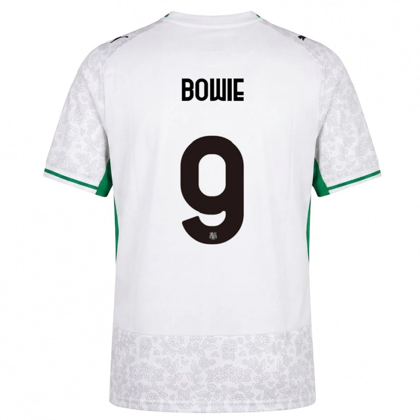 Danxen Män Kieron Bowie #9 Vit Svart Grön Bortatröja Matchtröjor 2026/27 Tröjor T-Tröja
