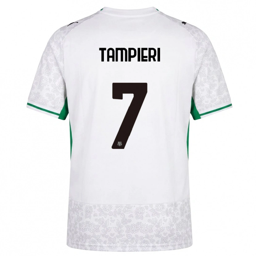 Danxen Män Diego Tampieri #7 Vit Svart Grön Bortatröja Matchtröjor 2026/27 Tröjor T-Tröja