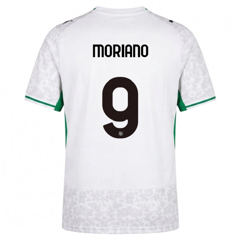 Danxen Män Andrea Moriano #9 Vit Svart Grön Bortatröja Matchtröjor 2026/27 Tröjor T-Tröja