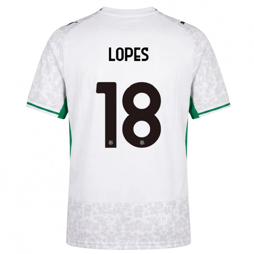 Danxen Män Emerick Lopes #18 Vit Svart Grön Bortatröja Matchtröjor 2026/27 Tröjor T-Tröja