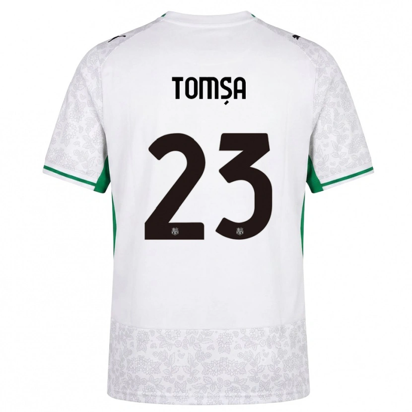 Danxen Män Troy Tomșa #23 Vit Svart Grön Bortatröja Matchtröjor 2026/27 Tröjor T-Tröja