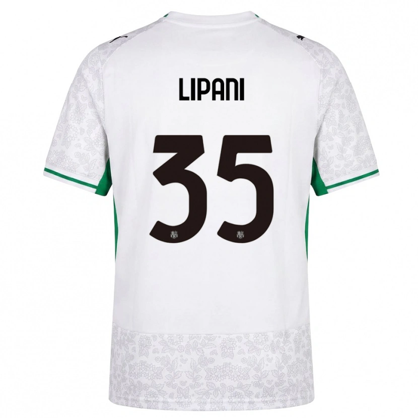 Danxen Män Luca Lipani #35 Vit Svart Grön Bortatröja Matchtröjor 2026/27 Tröjor T-Tröja