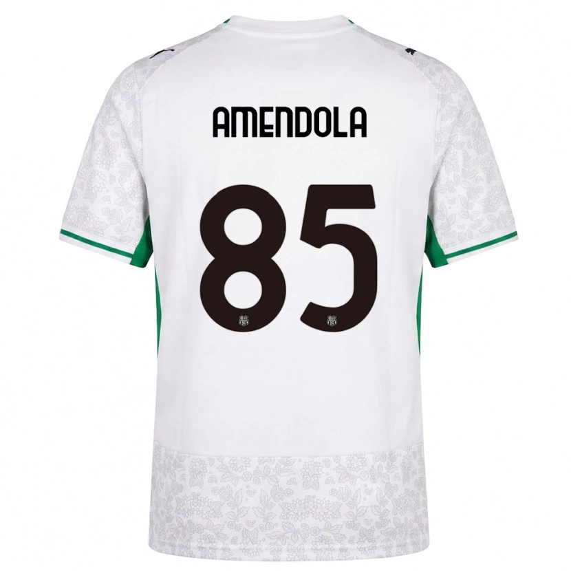 Danxen Män Catello Amendola #85 Vit Svart Grön Bortatröja Matchtröjor 2026/27 Tröjor T-Tröja