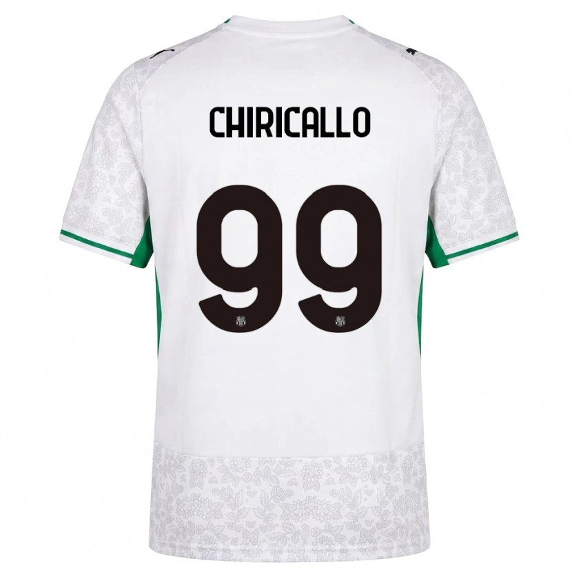 Danxen Män Giovanni Chiricallo #99 Vit Svart Grön Bortatröja Matchtröjor 2026/27 Tröjor T-Tröja