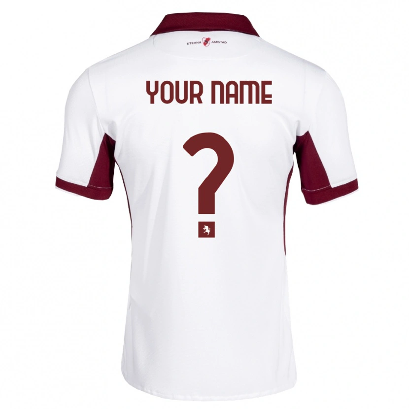 Danxen Män Ditt Namn #0 Burgundy Vit Röd Bortatröja Matchtröjor 2026/27 Tröjor T-Tröja
