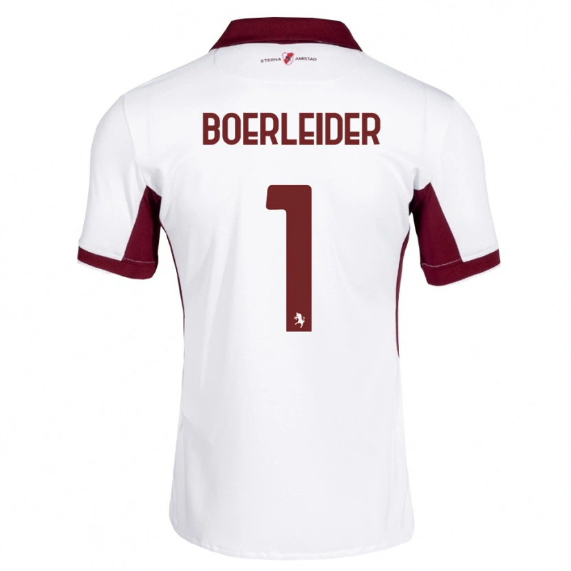 Danxen Män Yannick Boerleider #1 Burgundy Vit Röd Bortatröja Matchtröjor 2026/27 Tröjor T-Tröja