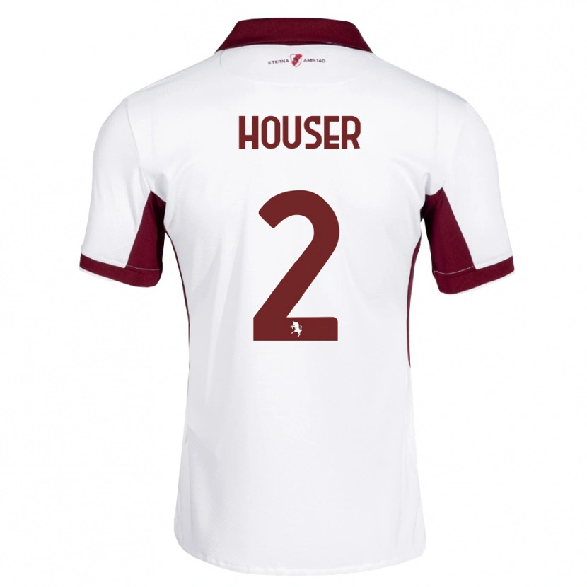 Danxen Män Matej Houser #2 Burgundy Vit Röd Bortatröja Matchtröjor 2026/27 Tröjor T-Tröja