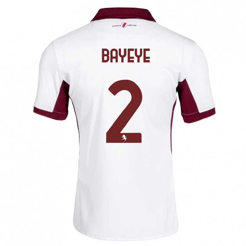 Danxen Män Brian Bayeye #2 Burgundy Vit Röd Bortatröja Matchtröjor 2026/27 Tröjor T-Tröja