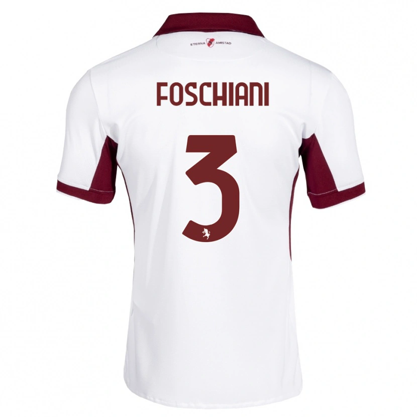 Danxen Män Francesco Foschiani #3 Burgundy Vit Röd Bortatröja Matchtröjor 2026/27 Tröjor T-Tröja