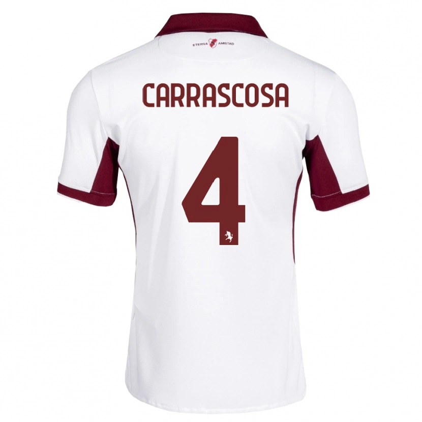 Danxen Män Manuel Carrascosa #4 Burgundy Vit Röd Bortatröja Matchtröjor 2026/27 Tröjor T-Tröja