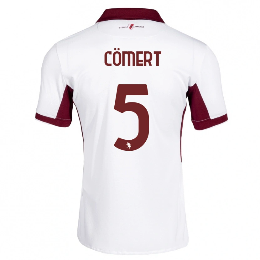 Danxen Män Eray Cömert #5 Burgundy Vit Röd Bortatröja Matchtröjor 2026/27 Tröjor T-Tröja
