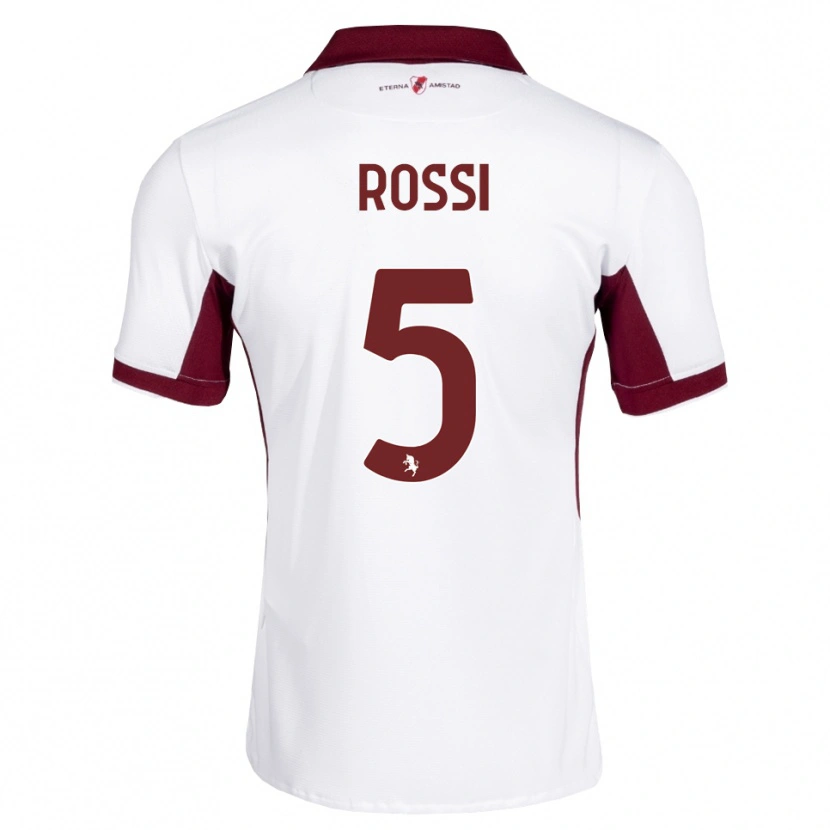Danxen Män Simone Rossi #5 Burgundy Vit Röd Bortatröja Matchtröjor 2026/27 Tröjor T-Tröja