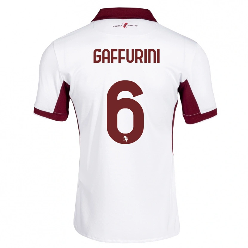 Danxen Män Davide Gaffurini #6 Burgundy Vit Röd Bortatröja Matchtröjor 2026/27 Tröjor T-Tröja