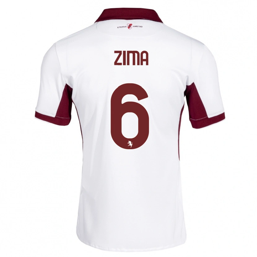 Danxen Män David Zima #6 Burgundy Vit Röd Bortatröja Matchtröjor 2026/27 Tröjor T-Tröja