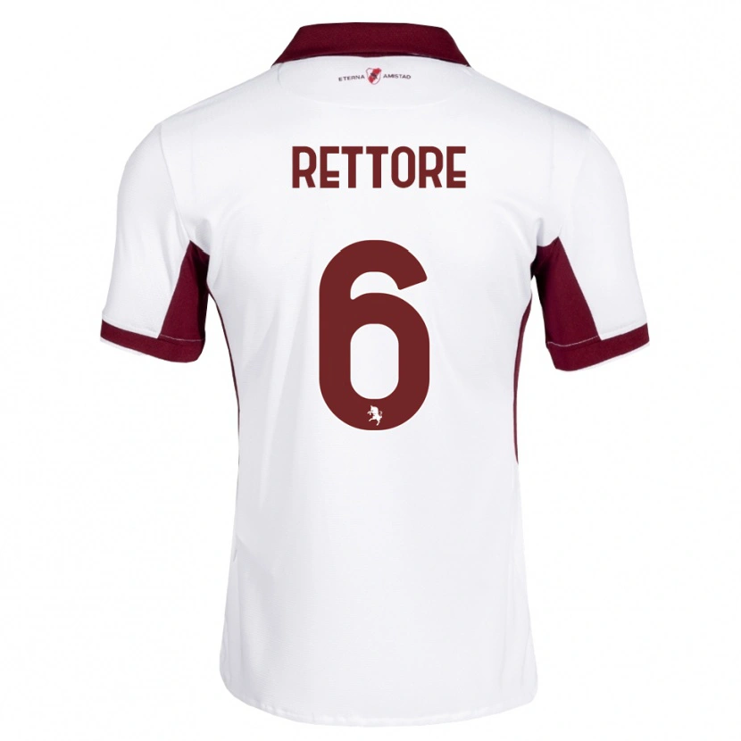 Danxen Män Mirko Rettore #6 Burgundy Vit Röd Bortatröja Matchtröjor 2026/27 Tröjor T-Tröja