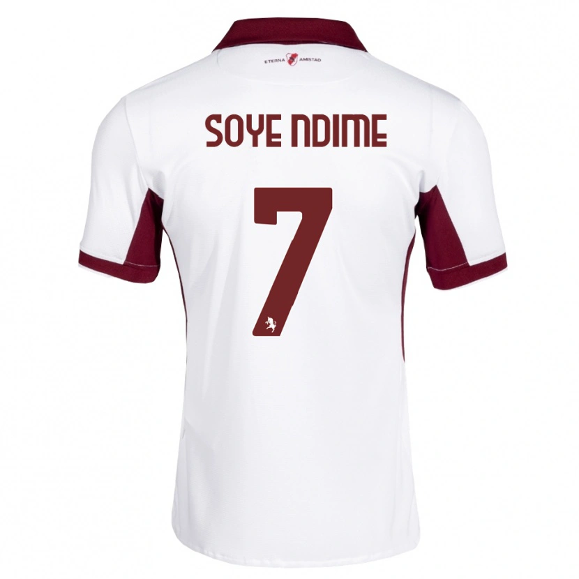 Danxen Män Jonathan Soye Ndime #7 Burgundy Vit Röd Bortatröja Matchtröjor 2026/27 Tröjor T-Tröja