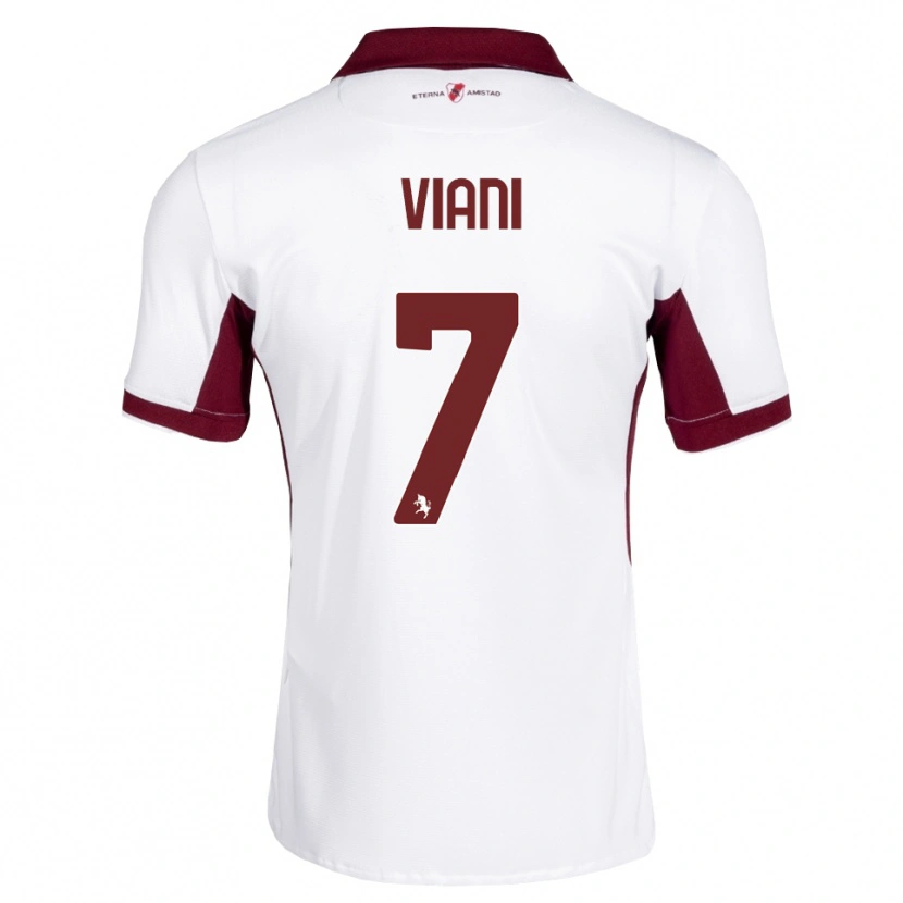 Danxen Män Pietro Viani #7 Burgundy Vit Röd Bortatröja Matchtröjor 2026/27 Tröjor T-Tröja