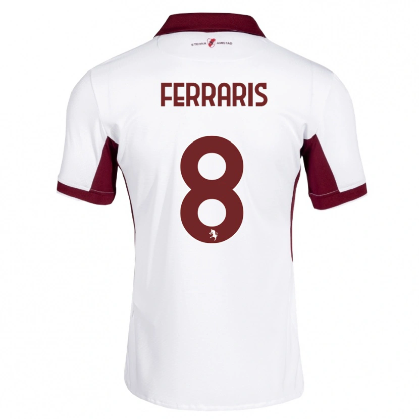 Danxen Män Lorenzo Ferraris #8 Burgundy Vit Röd Bortatröja Matchtröjor 2026/27 Tröjor T-Tröja