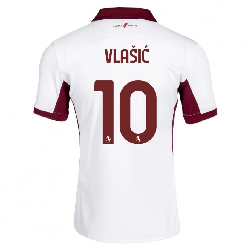 Danxen Män Nikola Vlašić #10 Burgundy Vit Röd Bortatröja Matchtröjor 2026/27 Tröjor T-Tröja