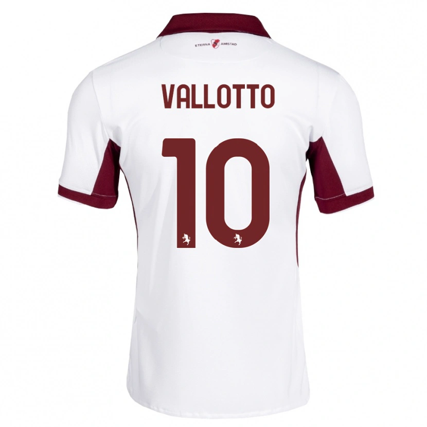 Danxen Män Greta Vallotto #10 Burgundy Vit Röd Bortatröja Matchtröjor 2026/27 Tröjor T-Tröja