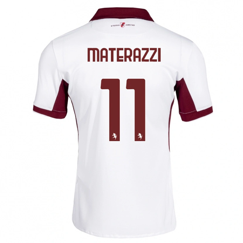 Danxen Män Gianfilippo Materazzi #11 Burgundy Vit Röd Bortatröja Matchtröjor 2026/27 Tröjor T-Tröja