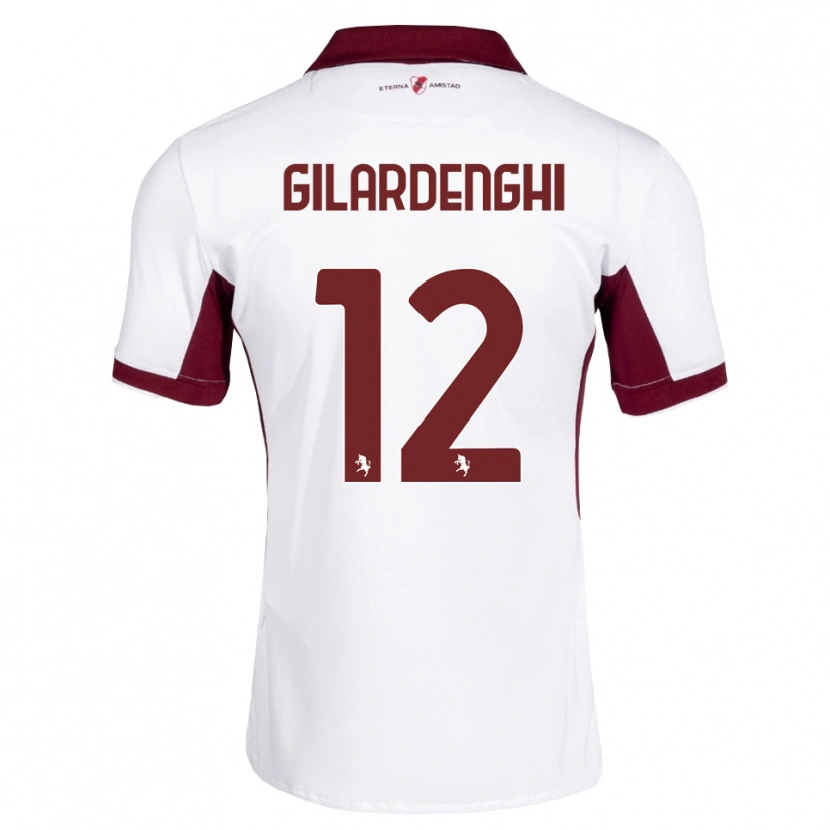 Danxen Män Riccardo Gilardenghi #12 Burgundy Vit Röd Bortatröja Matchtröjor 2026/27 Tröjor T-Tröja