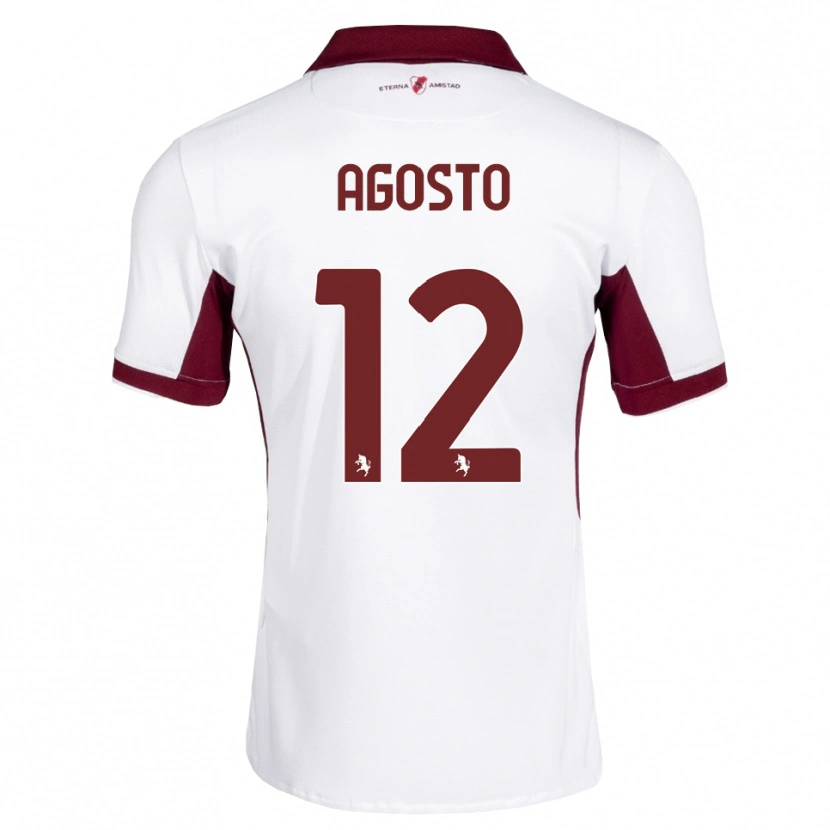 Danxen Män Gabriel Agosto #12 Burgundy Vit Röd Bortatröja Matchtröjor 2026/27 Tröjor T-Tröja