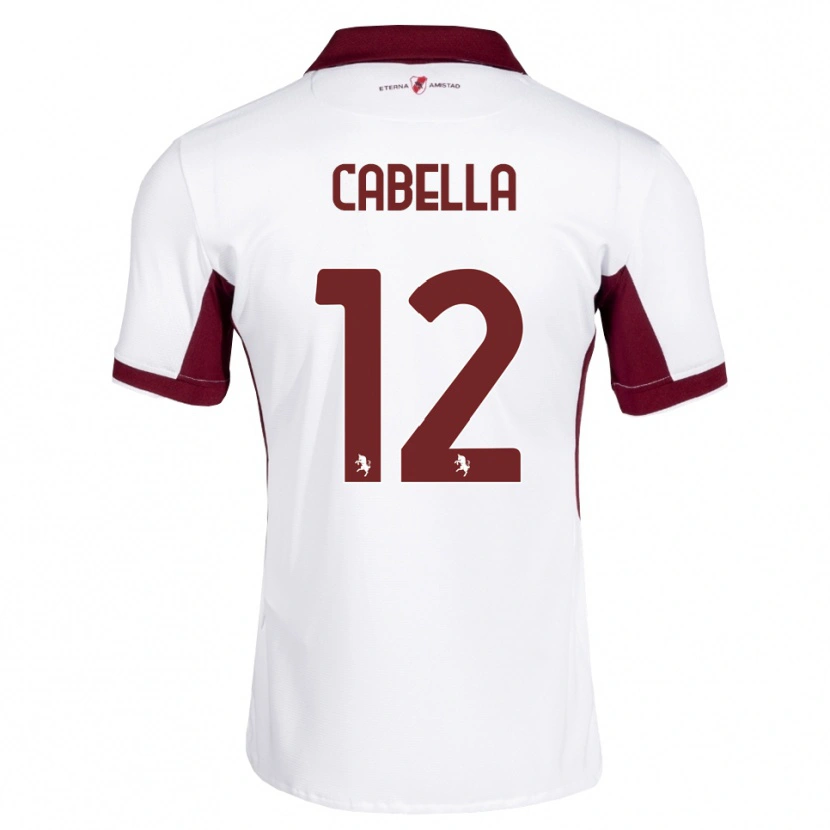 Danxen Män Matteo Cabella #12 Burgundy Vit Röd Bortatröja Matchtröjor 2026/27 Tröjor T-Tröja