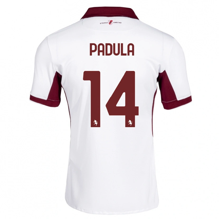 Danxen Män Cristian Padula #14 Burgundy Vit Röd Bortatröja Matchtröjor 2026/27 Tröjor T-Tröja