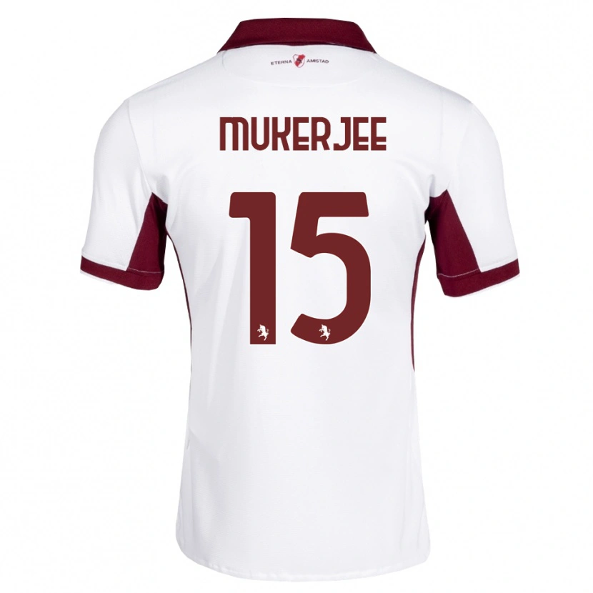 Danxen Män Carlo Mukerjee #15 Burgundy Vit Röd Bortatröja Matchtröjor 2026/27 Tröjor T-Tröja