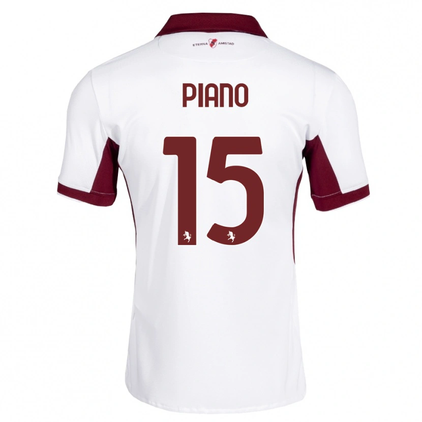 Danxen Män Enrico Piano #15 Burgundy Vit Röd Bortatröja Matchtröjor 2026/27 Tröjor T-Tröja